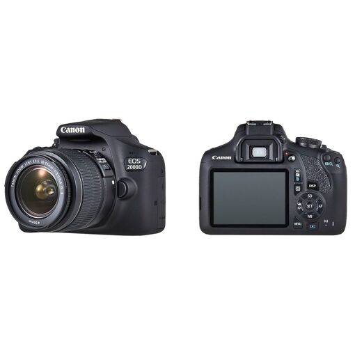 نمای پشت و دکمههای Canon EOS 2000D