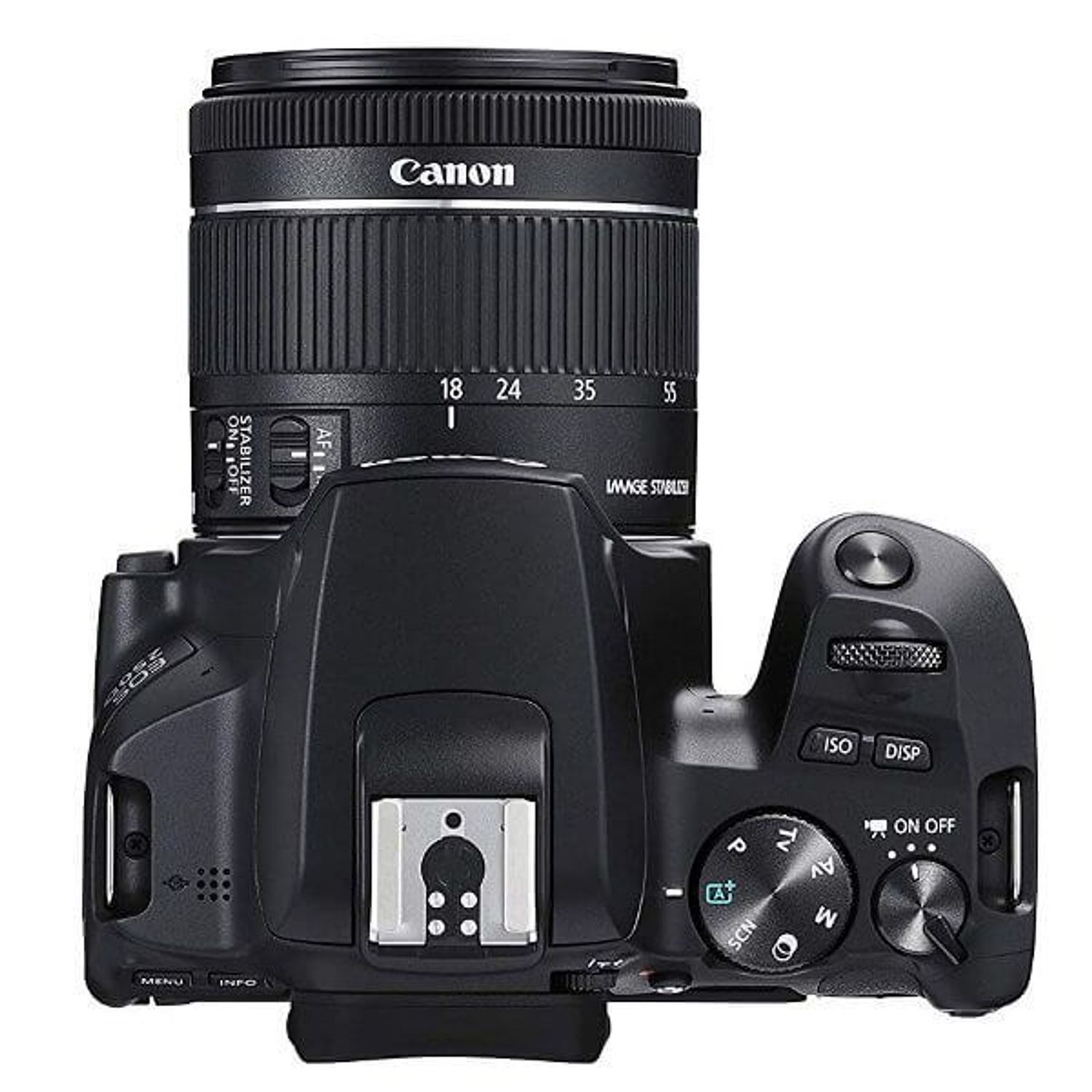 نمای بالایی Canon EOS 250D